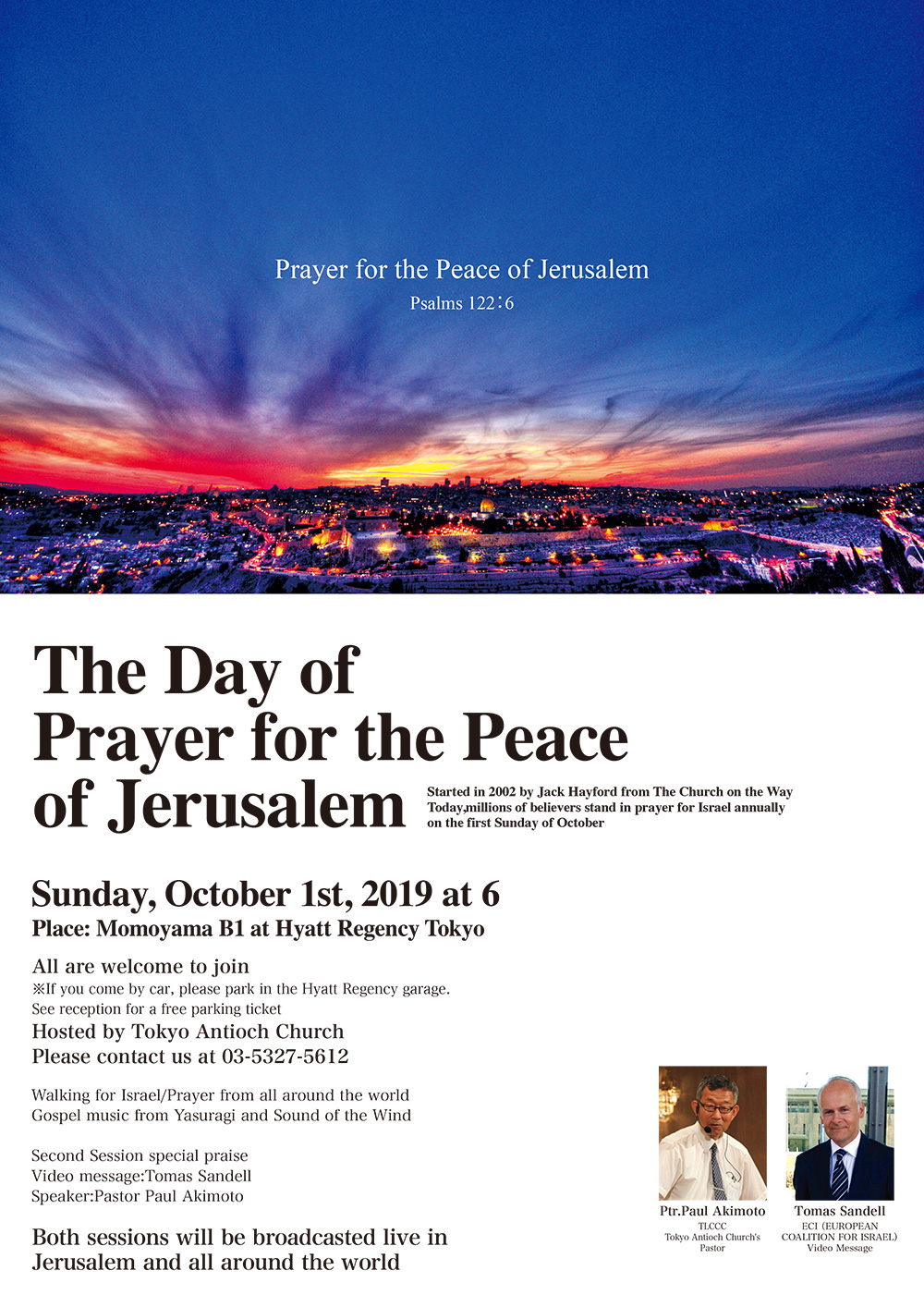  The Day of Prayer for the Peace of Jerusalem
