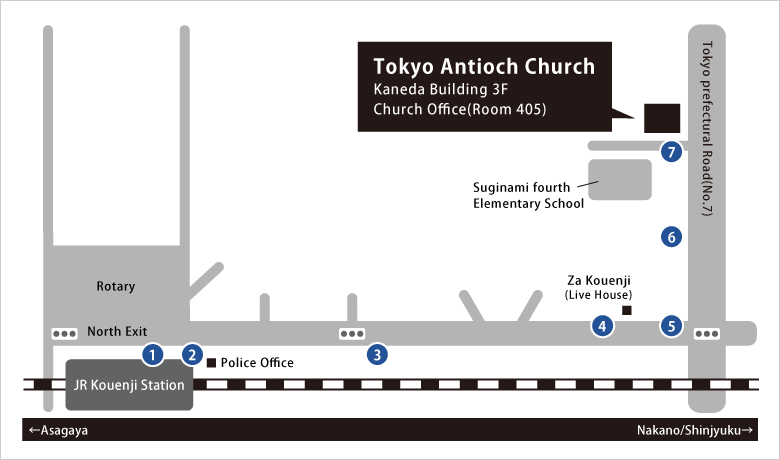 教会までの地図